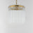 Maxim Lighting Jolie 1 Light 11" Pendant, Natural Aged Brass/Clear