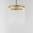 Maxim Lighting Jolie 1 Light 11" Pendant, Natural Aged Brass/Clear