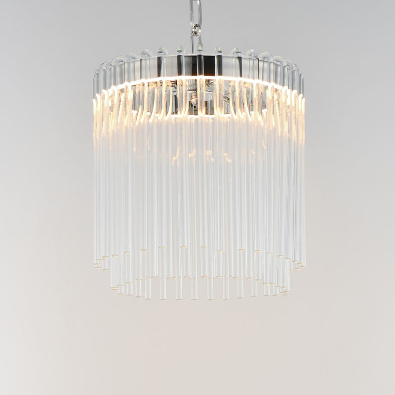 Maxim Lighting Jolie 1 Light 11" Pendant, Polished Nickel/Clear