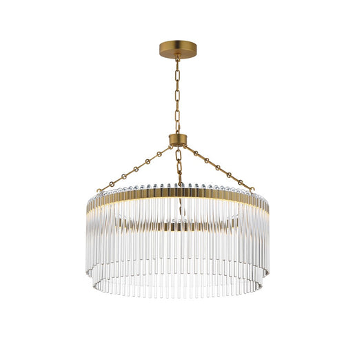 Maxim Lighting Jolie 1 Light 24" Pendant, Natural Aged Brass/Clear - 38422CLNAB