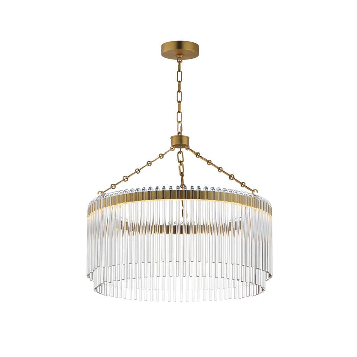 Maxim Lighting Jolie 1 Light 24" Pendant, Natural Aged Brass/Clear - 38422CLNAB