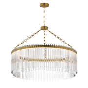 Maxim Lighting Jolie 1 Light Chandelier, Natural Aged Brass/Clear - 38423CLNAB