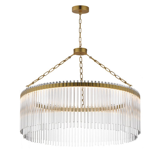 Maxim Lighting Jolie 1 Light Chandelier, Natural Aged Brass/Clear - 38423CLNAB