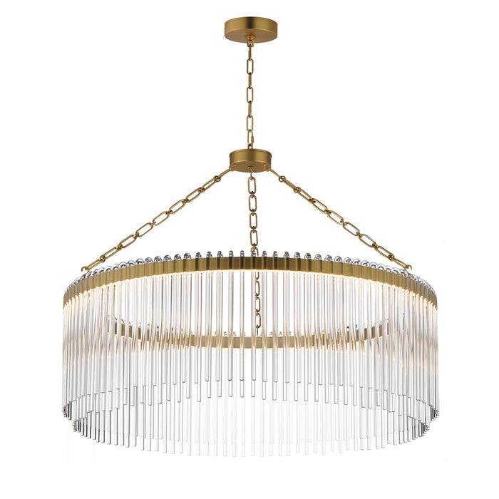 Maxim Lighting Jolie 1 Light Chandelier, Natural Aged Brass/Clear - 38423CLNAB