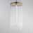 Maxim Lighting Jolie 1 Light Entry Foyer Pendant, Aged Brass/Clear