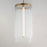 Maxim Lighting Jolie 1 Light Entry Foyer Pendant, Aged Brass/Clear
