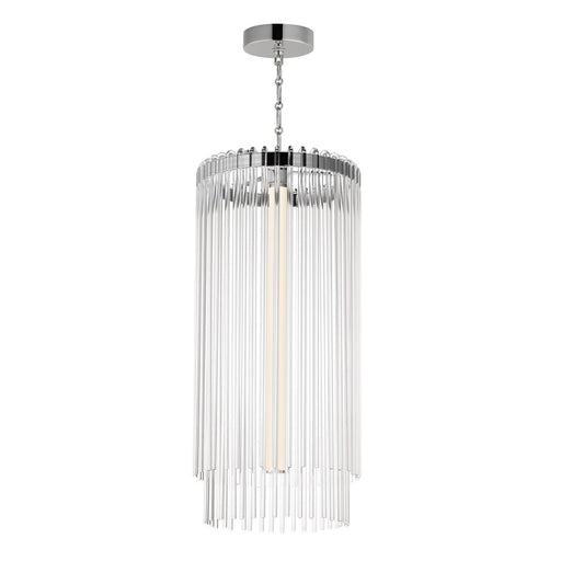 Maxim Lighting Jolie 1Lt Entry Foyer Pendant, Polished Nickel/Clear - 38426CLPN