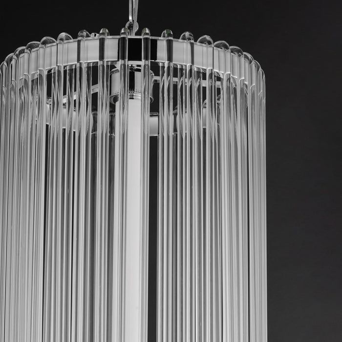 Maxim Lighting Jolie 1Lt Entry Foyer Pendant, Polished Nickel/Clear