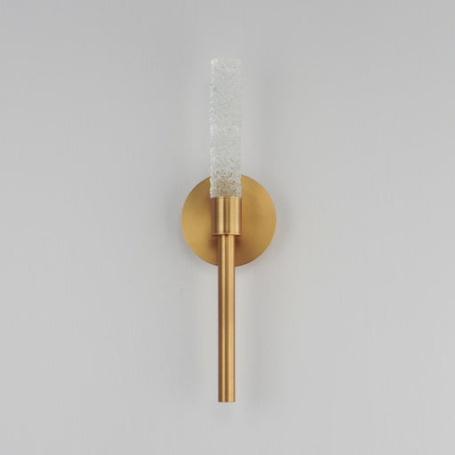 Maxim Lighting Duchess 1 Light Wall Sconce, Aged Brass/Iceberg