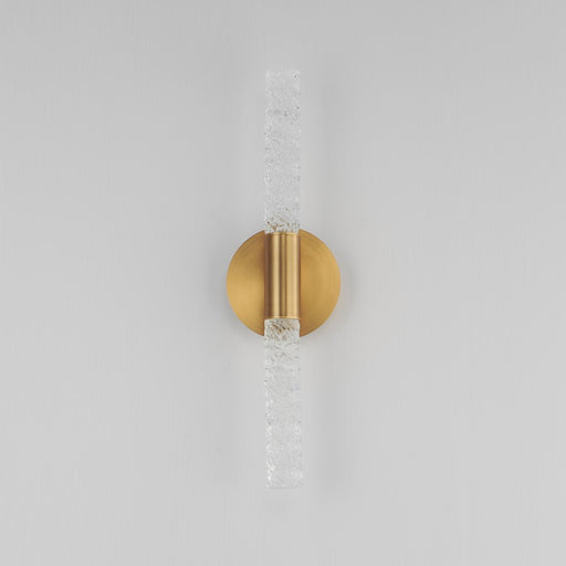 Maxim Lighting Duchess 2 Light Wall Sconce, Aged Brass/Iceberg