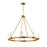 Maxim Lighting Duchess 8 Light Chandelier, Aged Brass/Iceberg - 38446IBNAB