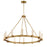 Maxim Lighting Duchess 12 Light Chandelier, Aged Brass/Iceberg - 38448IBNAB
