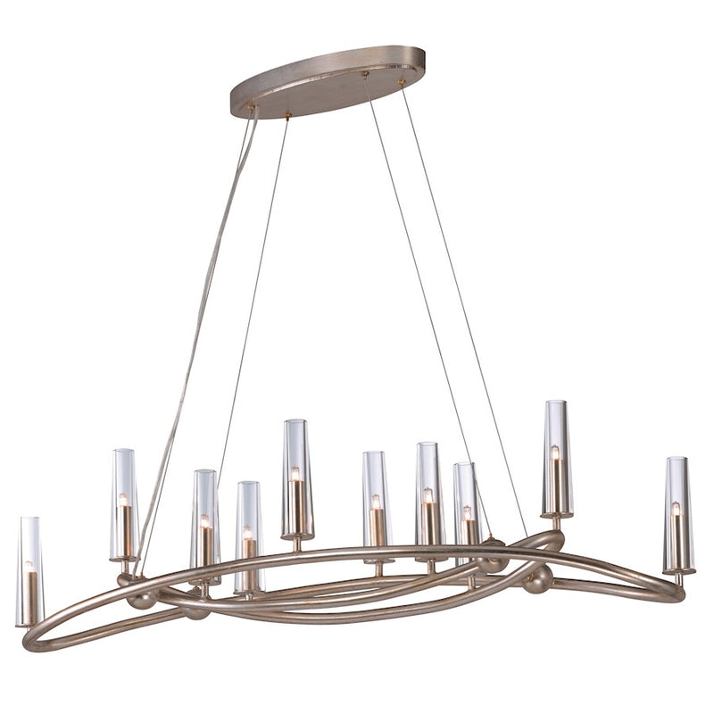 Maxim Lighting Entwine 10-Light Chandelier in Golden Silver