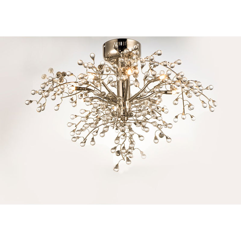 Maxim Lighting Cluster 8-Light Semi -Flush, Polished Nickel