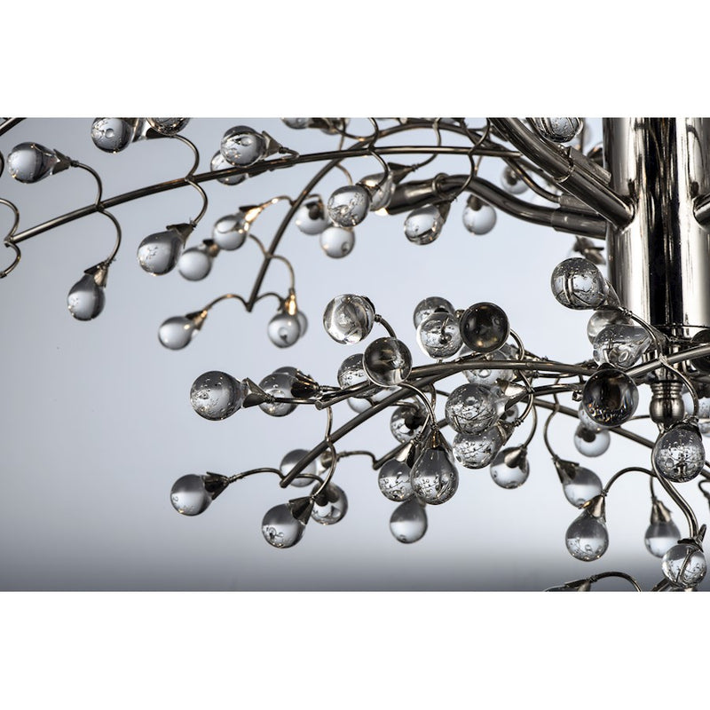 Maxim Lighting Cluster 8-Light Semi -Flush, Polished Nickel
