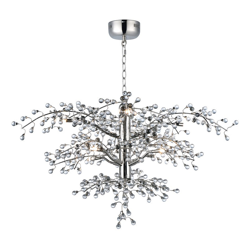 Maxim Lighting Cluster 8-Light Chandelier, Polished Nickel