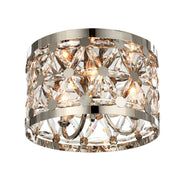 Maxim Lighting Cassiopeia 3-Light Flush, Polished Nickel