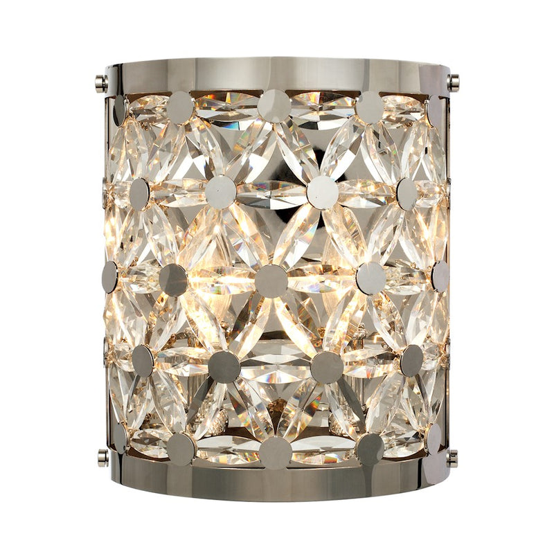 Maxim Lighting Cassiopeia 2-Light Wall Sconce, Polished Nickel