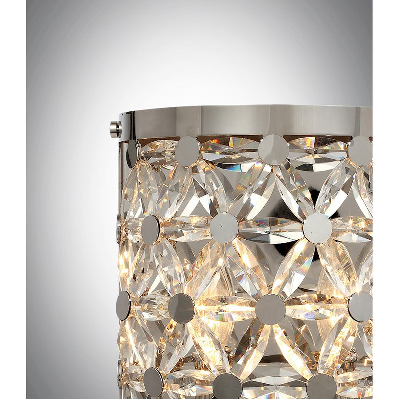 Maxim Lighting Cassiopeia 2-Light Wall Sconce, Polished Nickel