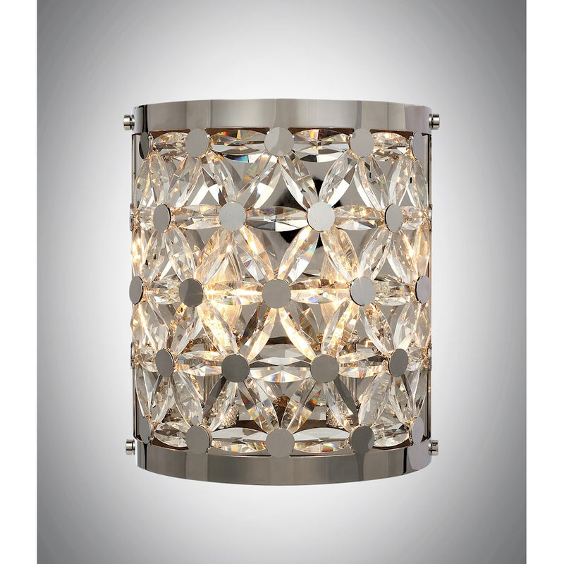 Maxim Lighting Cassiopeia 2-Light Wall Sconce, Polished Nickel