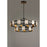 Maxim Lighting Radiant LED 20-Light Chandelier, Black/Gold Leaf