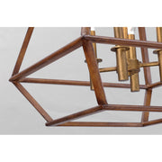 Maxim Lighting Woodland 6-Light Chandelier, Hazel/Burnished Gold