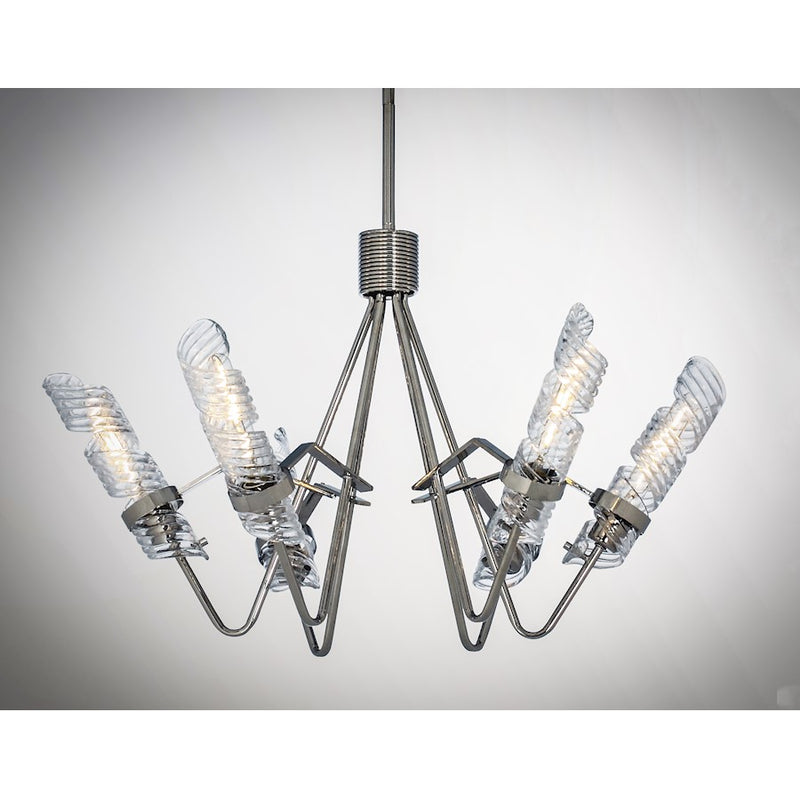 Maxim Lighting Milano 6 Light Chandelier, Polished Nickel