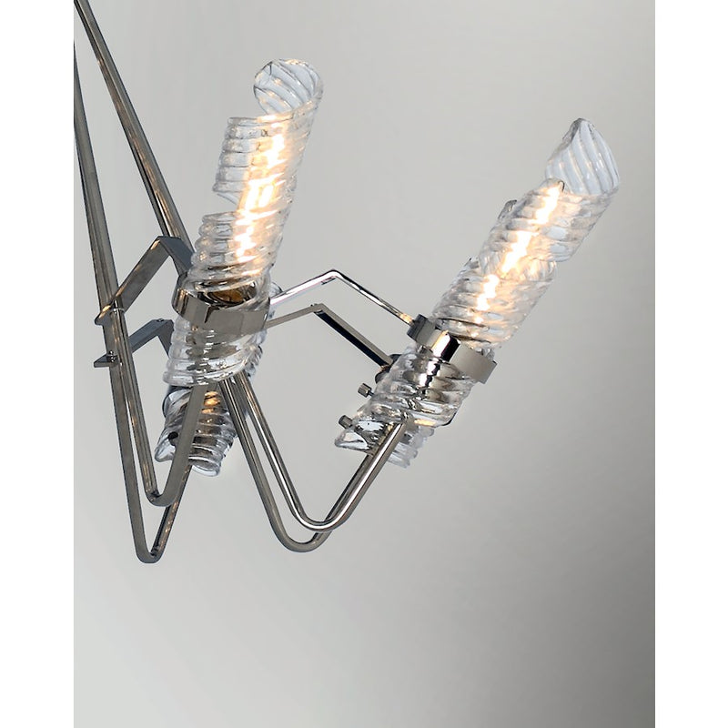 Maxim Lighting Milano 8 Light Chandelier, Polished Nickel