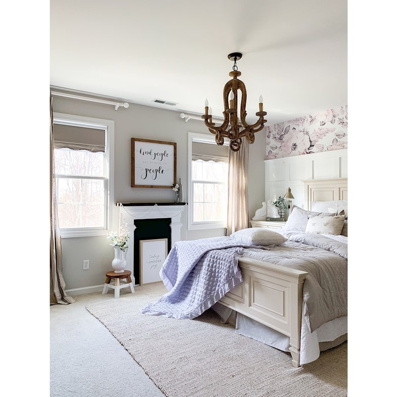 Maxim Olde World 6-Light Chandelier, Senora Wood