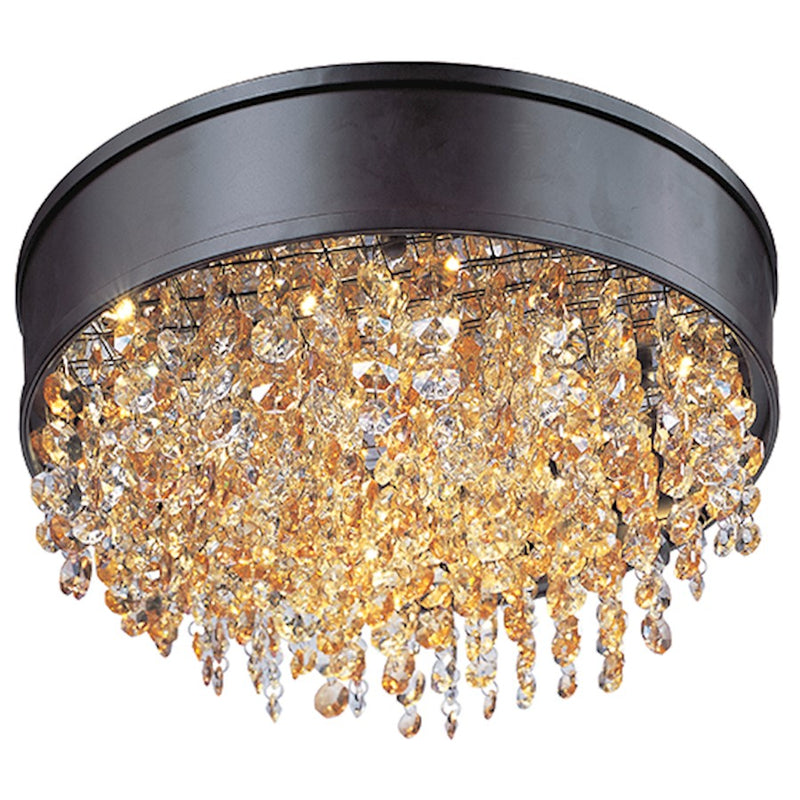 Maxim Mystic 11-Light Flush Mount, Bronze
