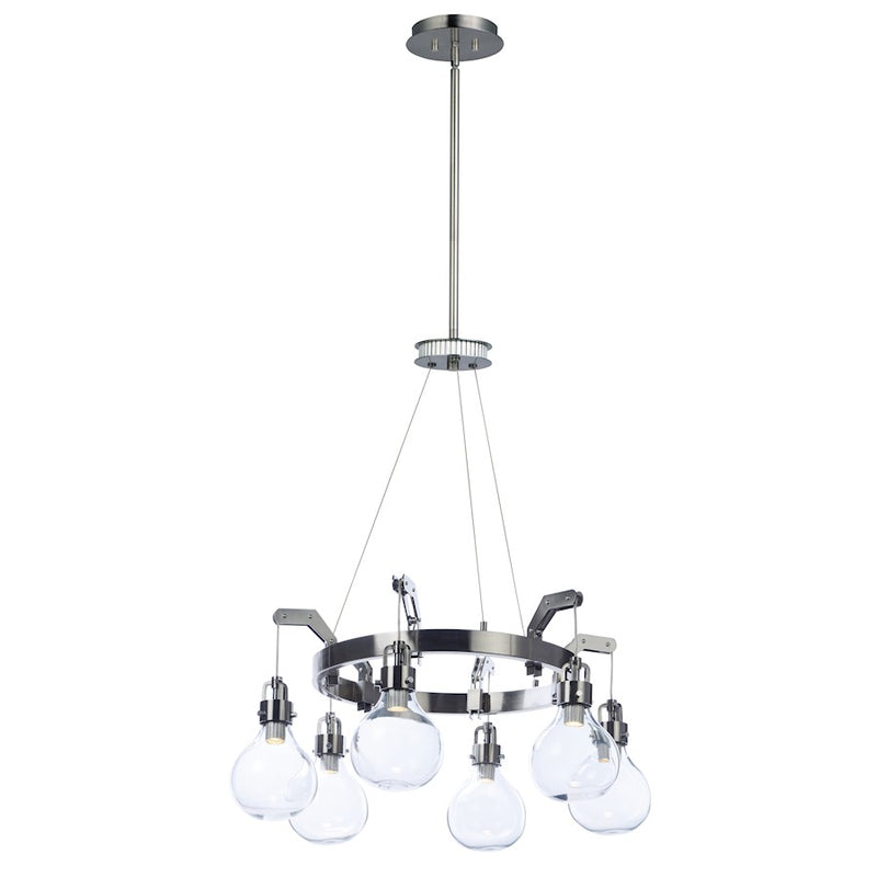 Maxim Lighting 23.75' x 30' Kinetic LED 6 Lt Pendant, Dark Nickel