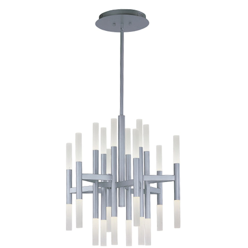 Maxim Pinnacle LED 24-Light Pendant, Metallic Silver