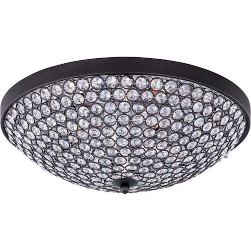 Maxim Lighting Glimmer 4-Light Flush Mount Bronze