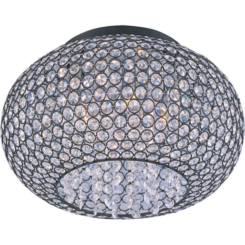 Maxim Lighting Glimmer 5-Light Flush Mount Bronze