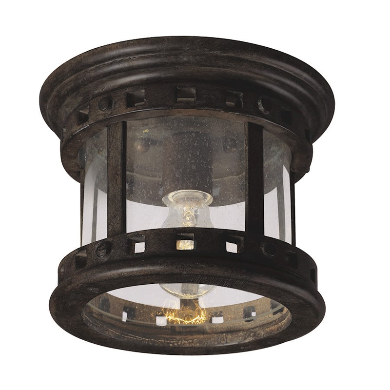 Maxim Santa Barbara 1-Light Outdoor Ceiling Mount Sienna