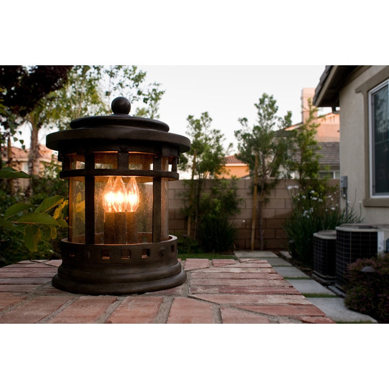 Maxim Santa Barbara VX 3-Light Outdoor Deck Lantern Sienna