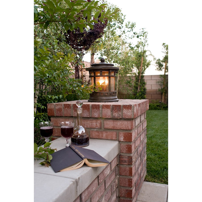 Maxim Santa Barbara VX 3-Light Outdoor Deck Lantern Sienna