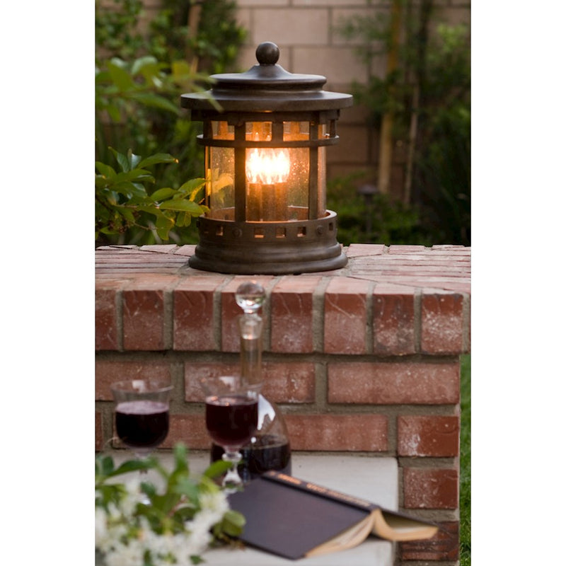 Maxim Santa Barbara VX 3-Light Outdoor Deck Lantern Sienna