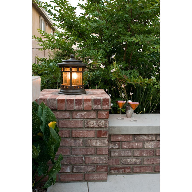 Maxim Santa Barbara VX 3-Light Outdoor Deck Lantern Sienna