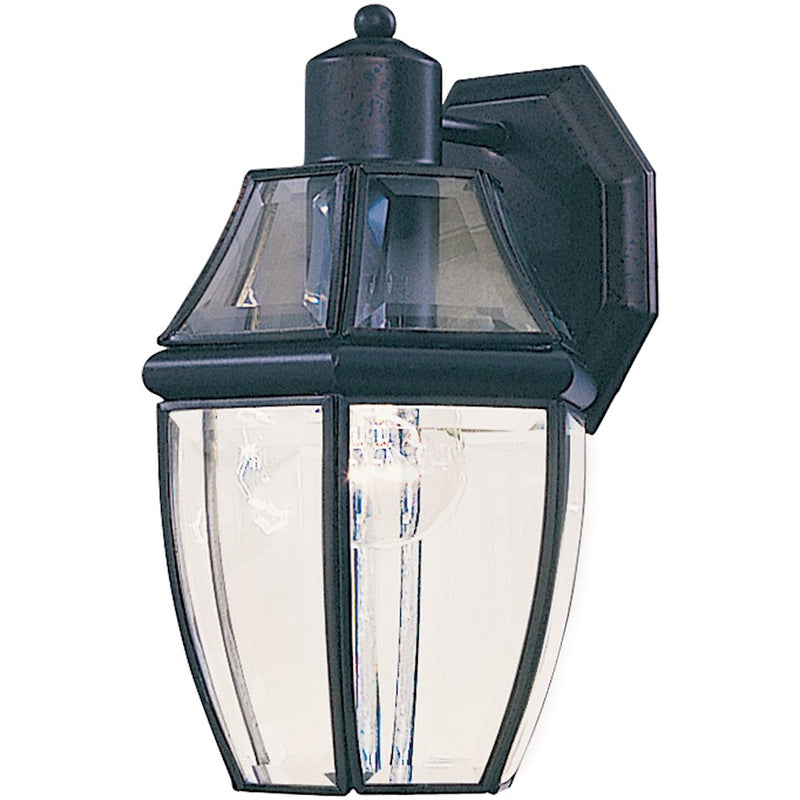 Maxim South Park 1-Light Outdoor Wall Lantern Black