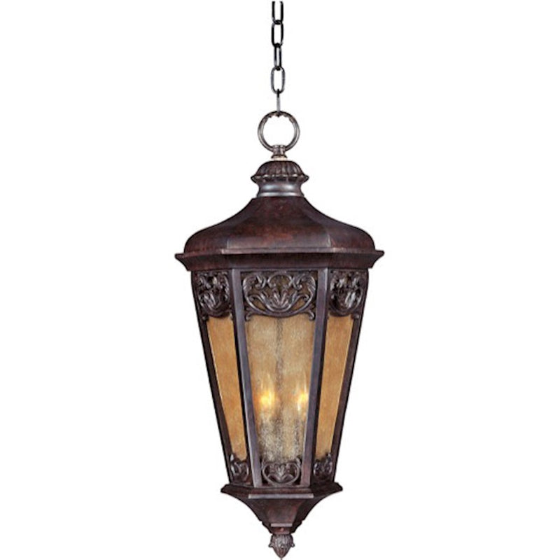 Maxim Lexington VX 3-Light Outdoor Hanging Lantern Umber