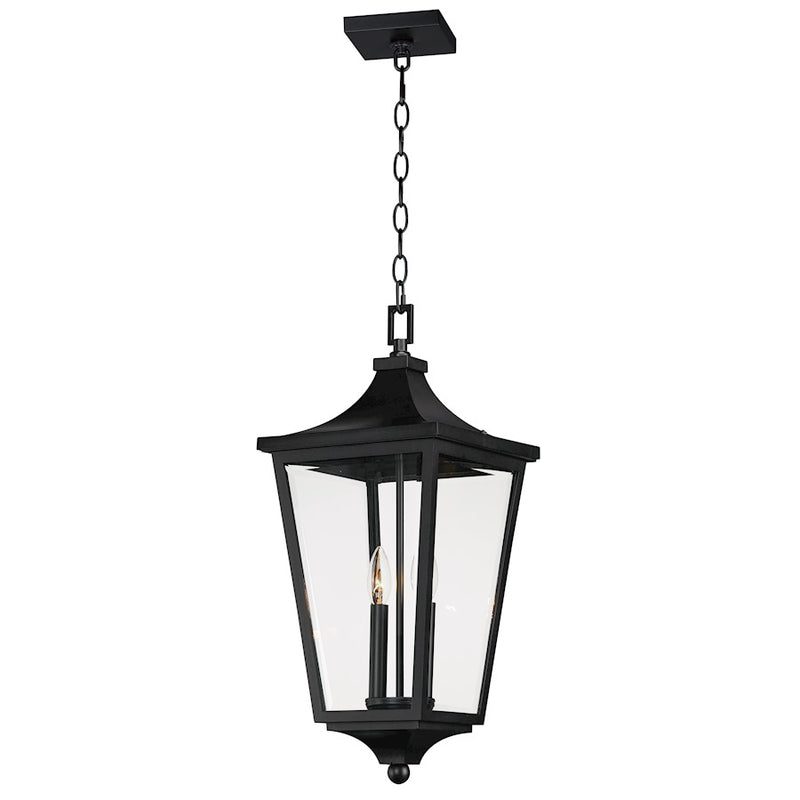 Maxim Lighting Sutton Place Vx 2 Light Outdoor Hanging Lantern, Black