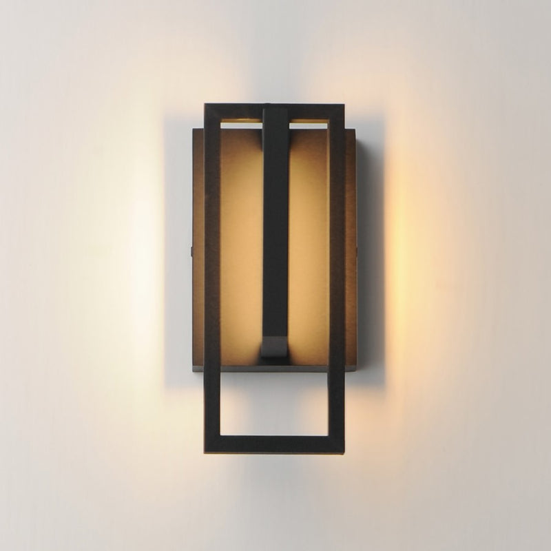 Maxim Lighting Formation VX 1 Light 10" Outdoor Wall Mount, Black