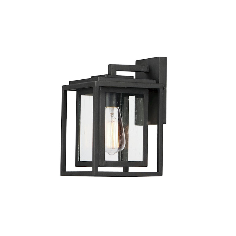 Maxim Lighting Cabana VX 1 Light Outdoor Wall Sconce, Black/Seedy