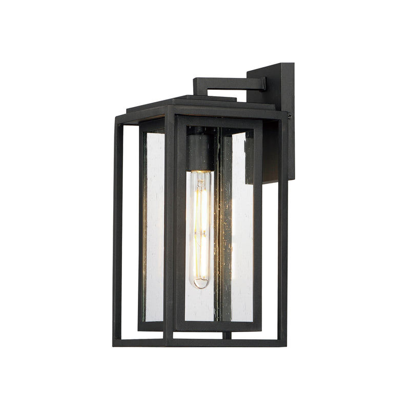 Maxim Lighting Cabana VX 1Lt Medium Outdoor Wall Sconce, Black/Seedy