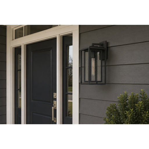 Maxim Lighting Cabana VX 1Lt Medium Outdoor Wall Sconce, Black/Seedy