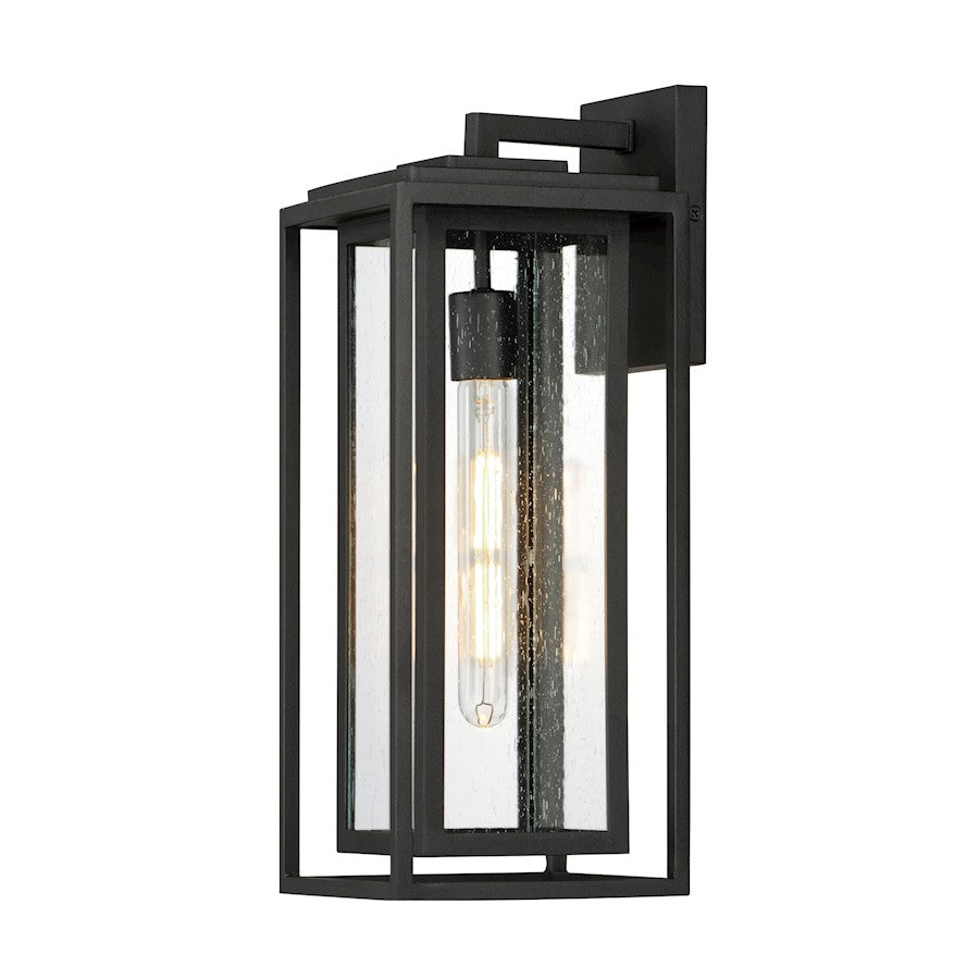 Maxim Lighting Cabana VX 1Lt Large Outdoor Wall Sconce, Black/Seedy - 40665CDBK