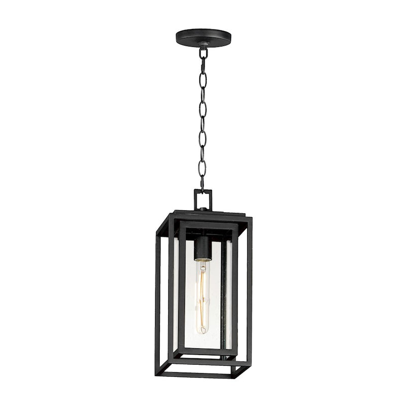 Maxim Lighting Cabana VX 1 Light Outdoor Hanging Pendant, BK/Seedy