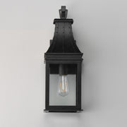 Maxim Lighting Bramwell VX 20in 1-Light Outdoor Wall Sconce | Traditional Black Patina and Clear Glass | Front Entry & Patio | Model 40983TCBKP