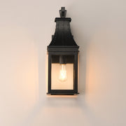 Maxim Lighting Bramwell VX 20in 1-Light Outdoor Wall Sconce | Traditional Black Patina and Clear Glass | Front Entry & Patio | Model 40983TCBKP